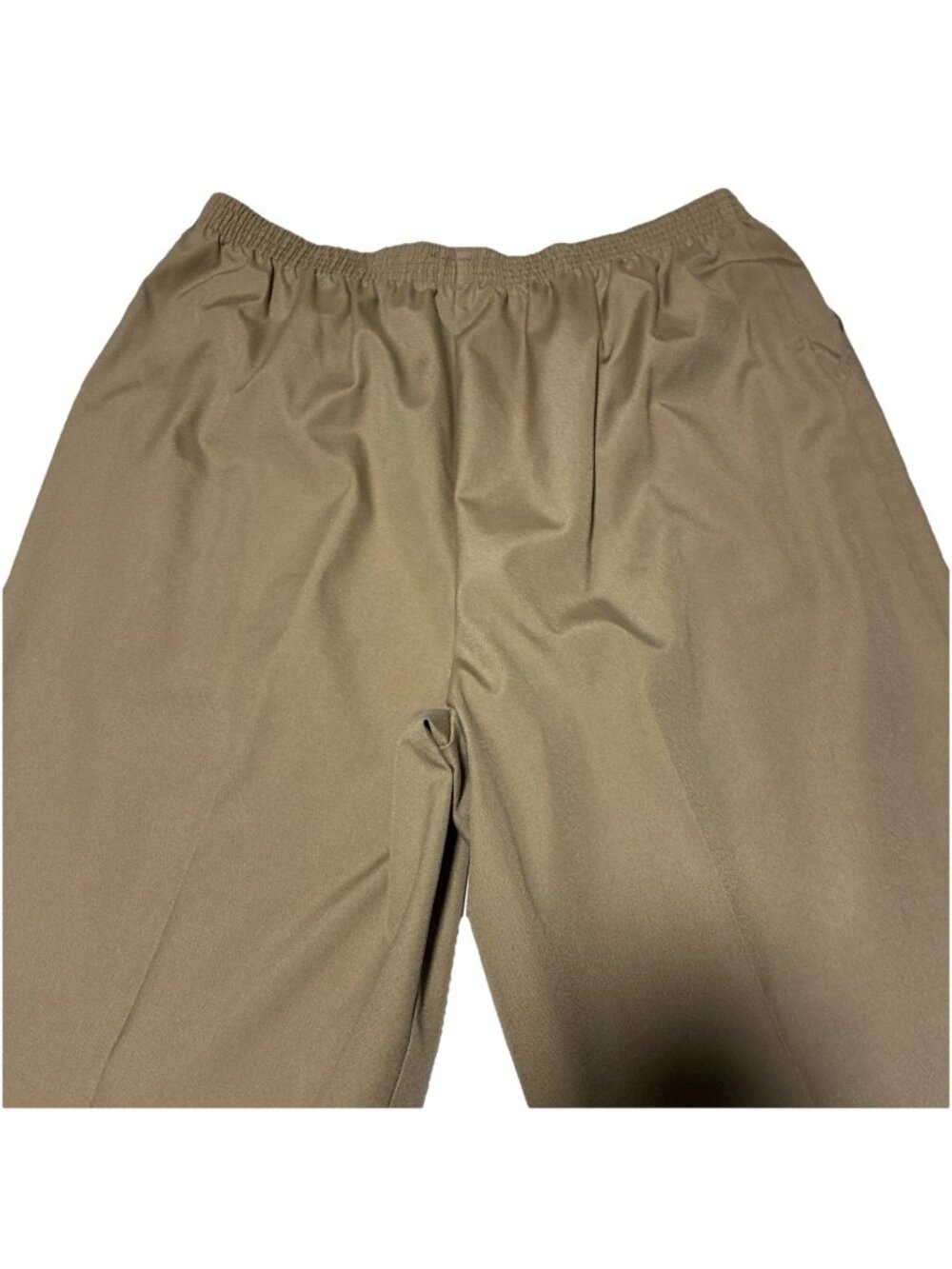 Vtg Koret of California Pants Womens 34-38x28 High Rise Elastic Tan USA ILGWU